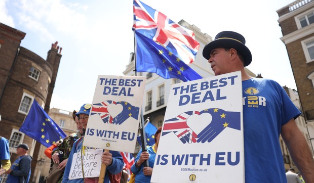 Anti-Bregzit protest u Londonu, maj 2025.