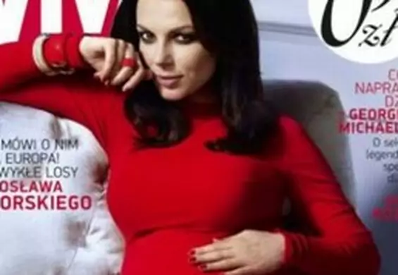 Kasia Glinka w ciąży na okładce "VIVY!": świątecznie
