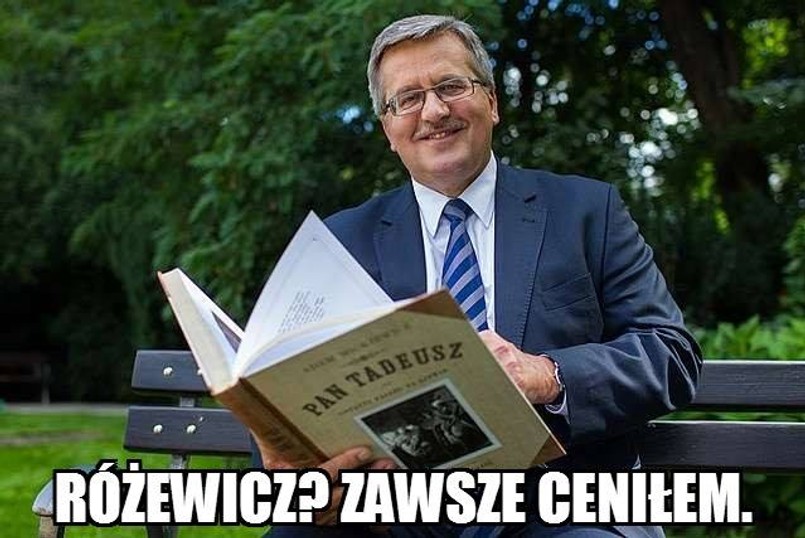 Jakiego poetę opłakuje Komorowski i czego żąda Putin? [MEMY]