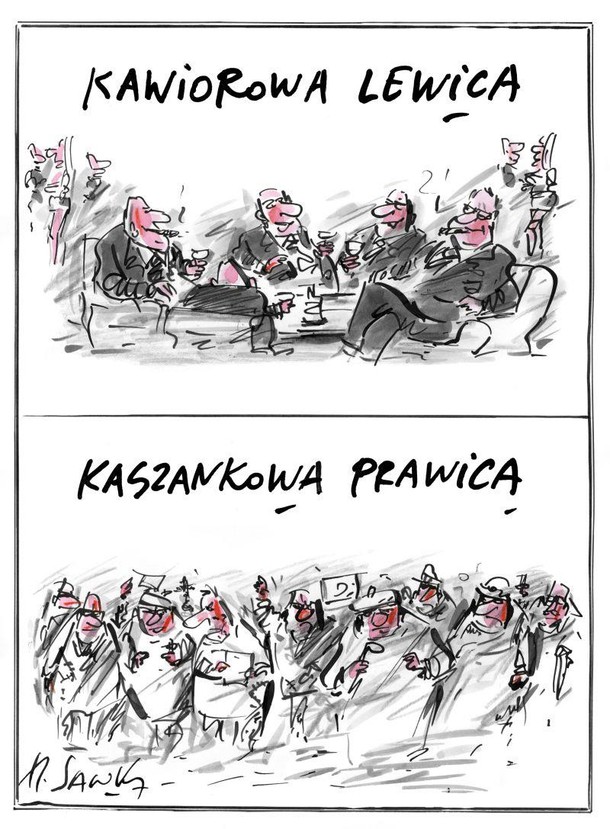 kawiorowa lewica kaszankowa prawica sawka