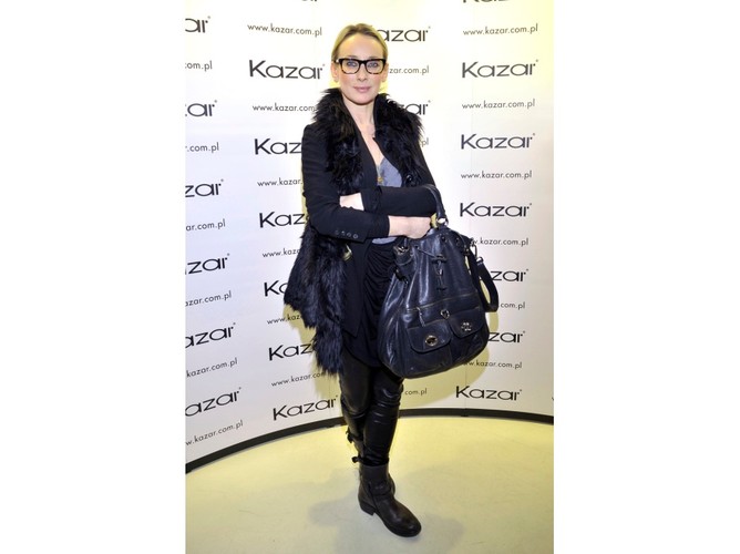 Dorota Williams w wersji casual - na pokazie marki Kazar.