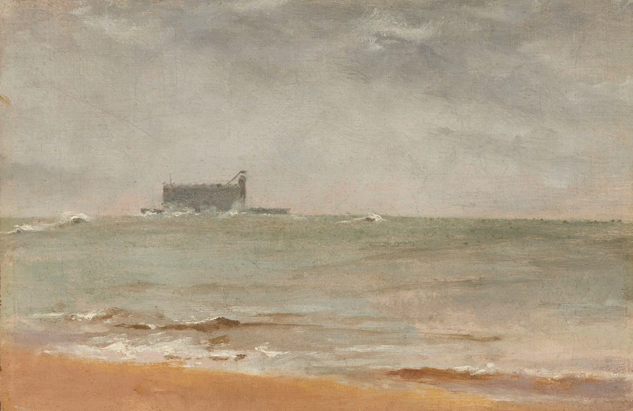 Fort Boyard, 1889, olej, płótno, Muzeum Narodowe w Warszawie