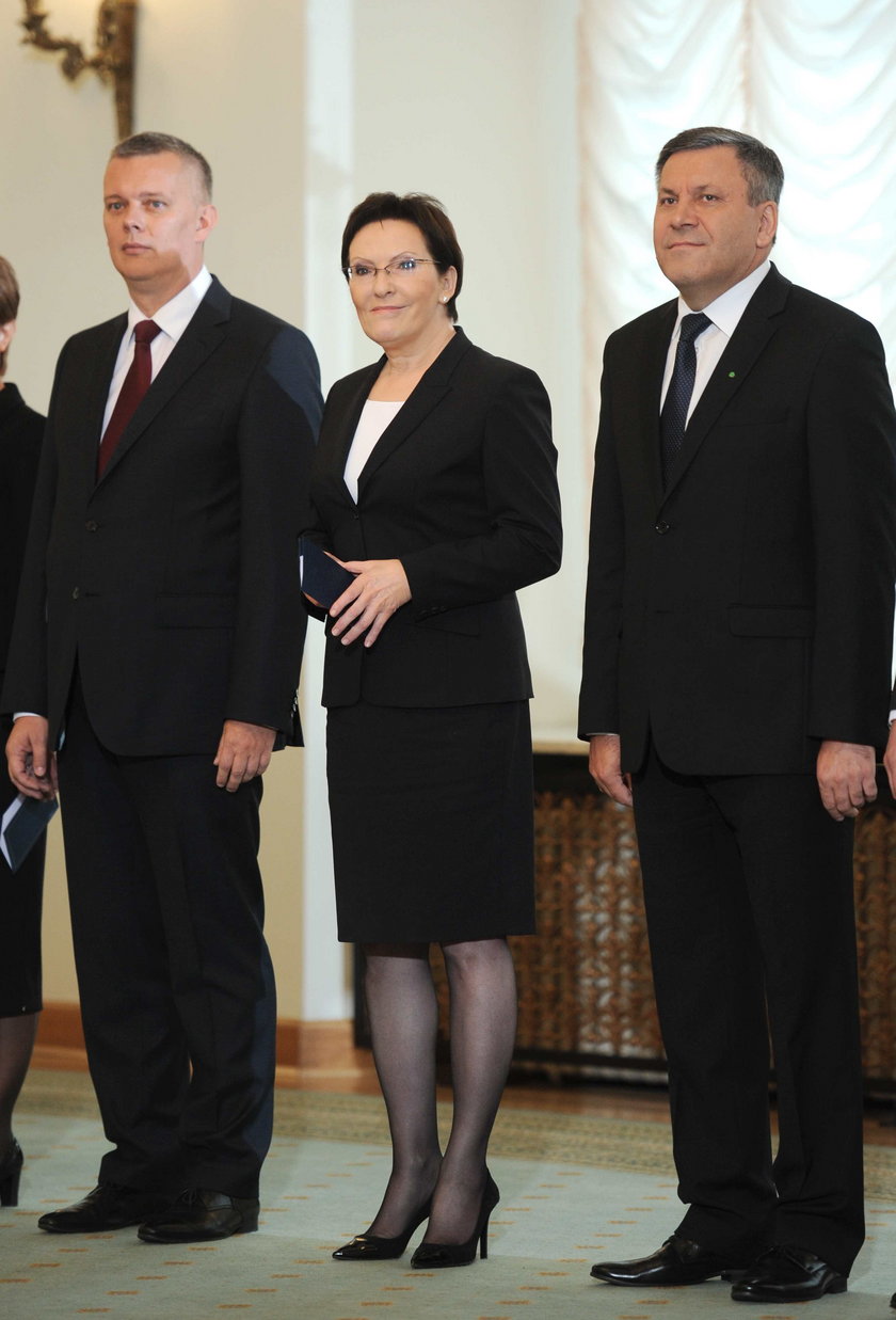 Ewa Kopacz, premier i wicepremierzy Janusz Piechociński(PSL) i Tomasz Siemoniak(PO)