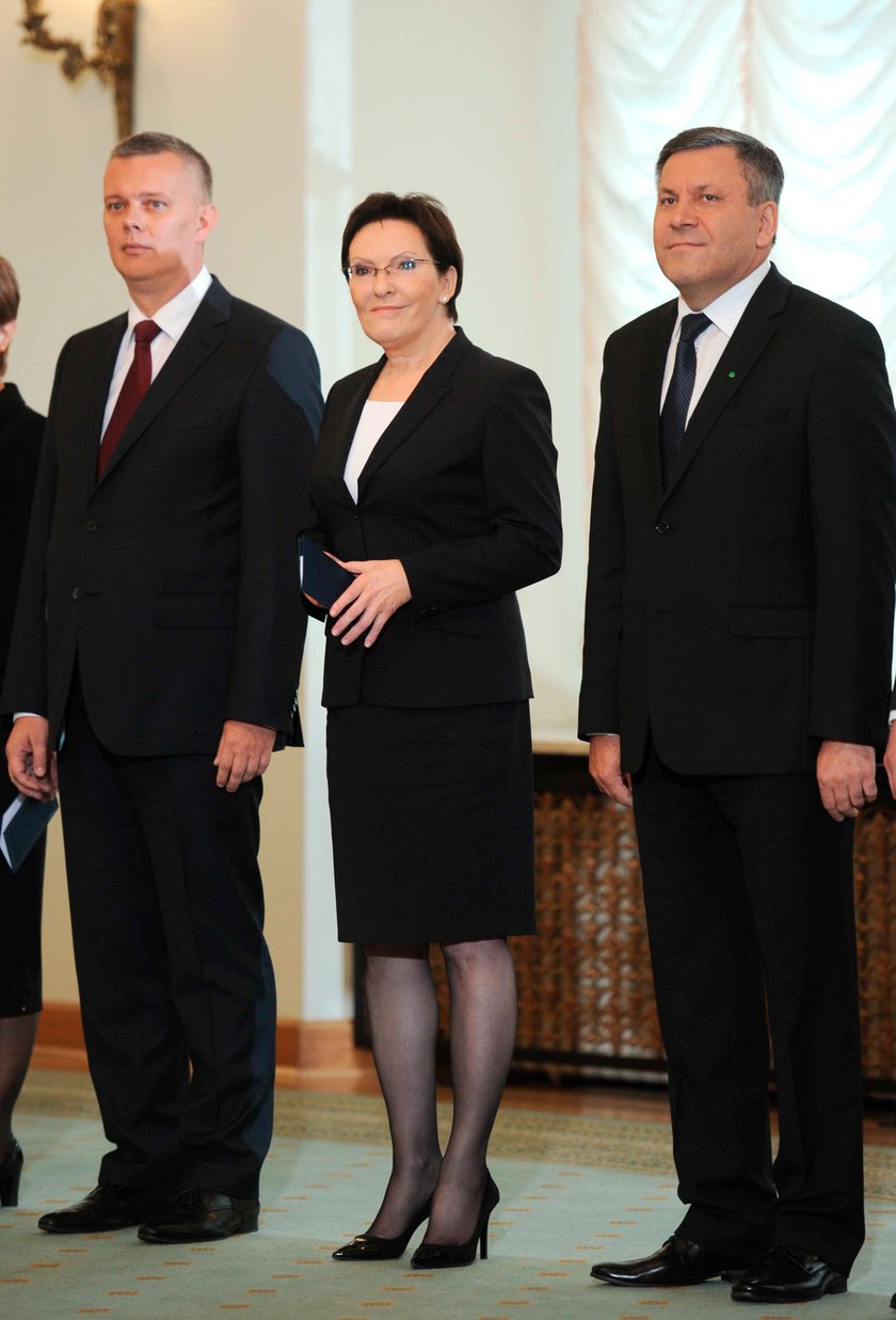 Ewa Kopacz, premier i wicepremierzy Janusz Piechociński(PSL) i Tomasz Siemoniak(PO)