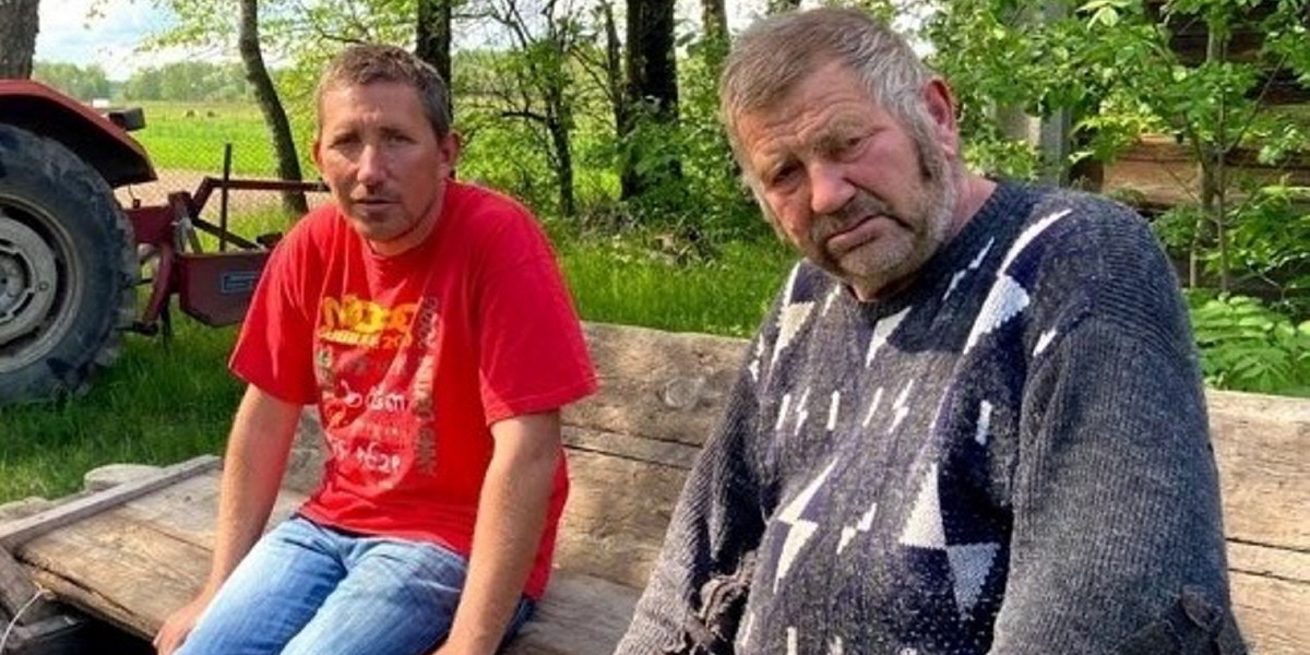 Gienek i Andrzej z programu "Rolnicy. Podlasie".