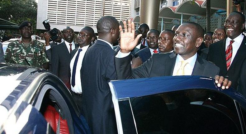 File image of DP Ruto’s leaving a public function