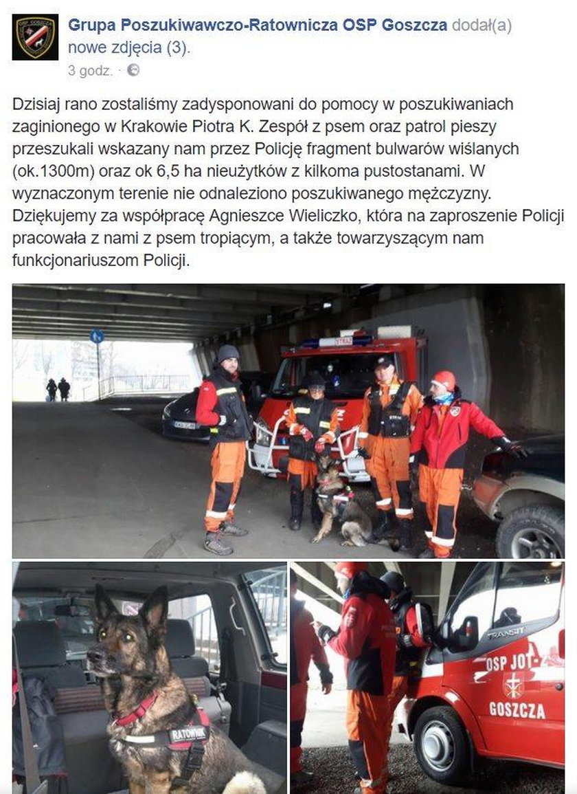 Szukają zaginionego Piotra Kijanki. Wróżka mówi o moście i o portfelu