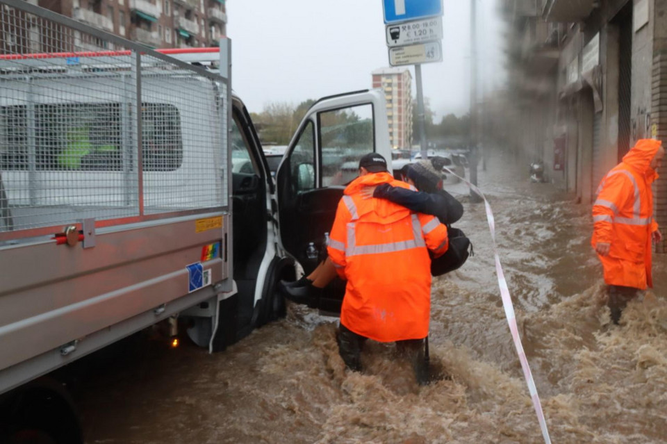 Powodzie w Mediolanie