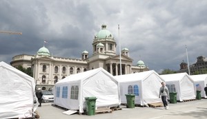 Pionirski park protest