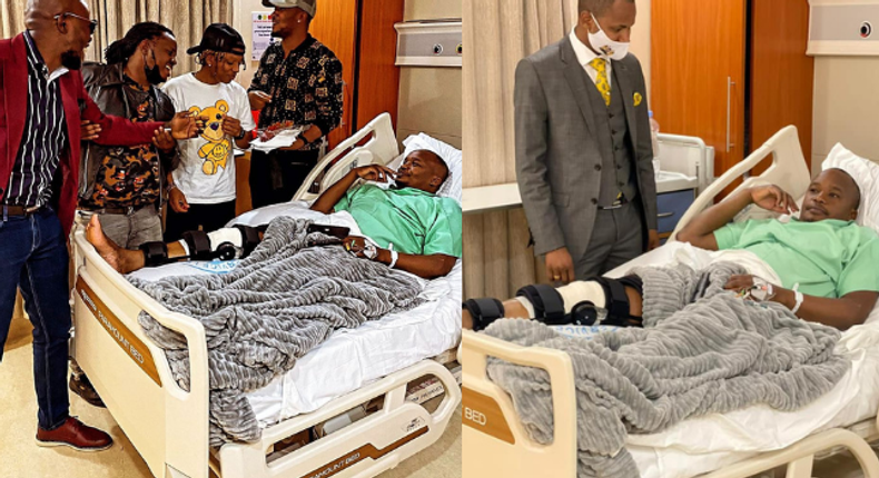 Celebrities' flock MP Shah Hospital to visit Hospitalized MP Jaguar (Video)