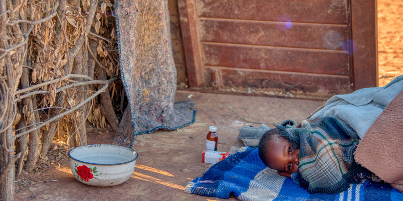 Dziecko chore na malarię