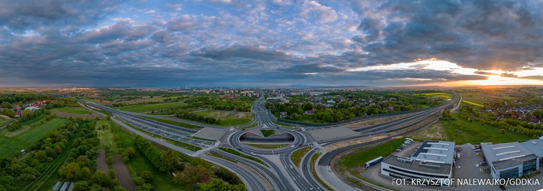 Północna obwodnica Krakowa - panorama