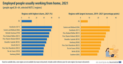 W jakich regionach Europy praca zdalna jest najbardziej popularna? [EUROSTAT]