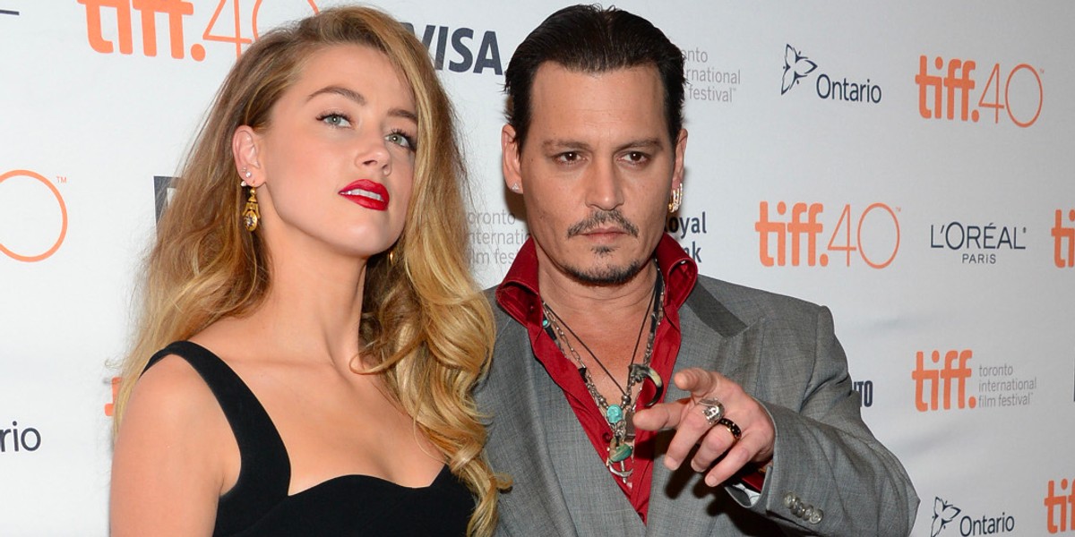 Amber Heard and Johnny Depp.