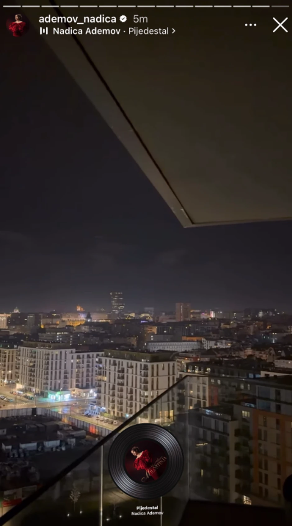 Pogled iz novog stana Nadice Ademoc