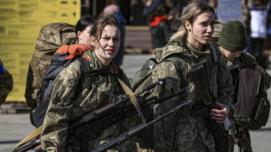 Ukraińskie żołnierki we Lwowie