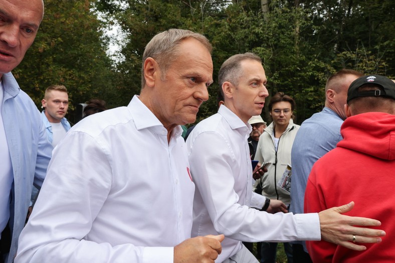 Donald Tusk i Cezary Tomczyk