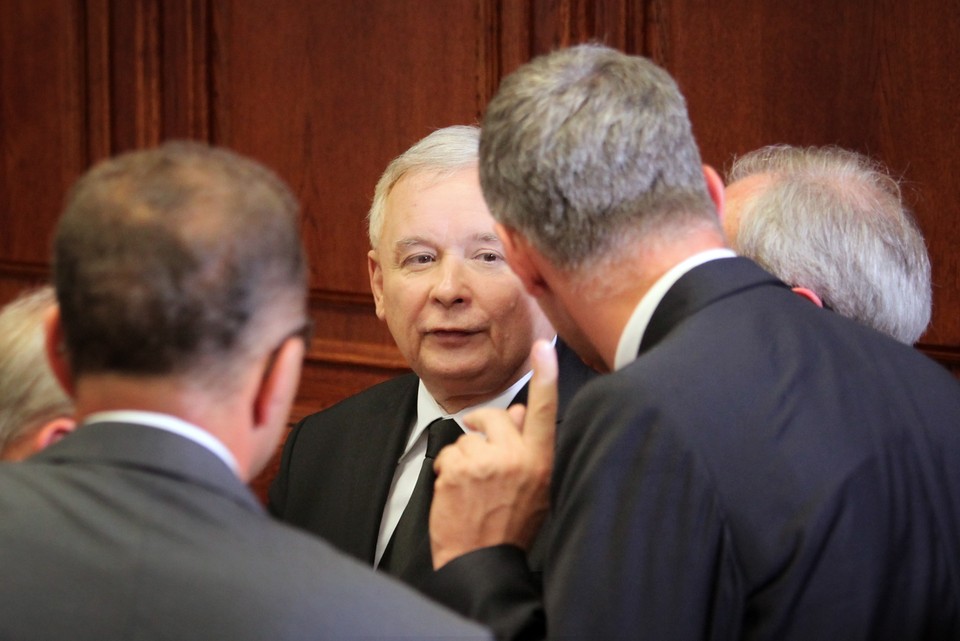 Jarosław Kaczyński w sądzie, fot. Paweł Supernak