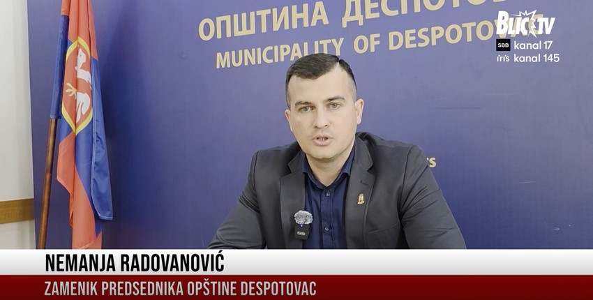 Nemanja Radovanović, zamenik predsednika opštine Despotovac
