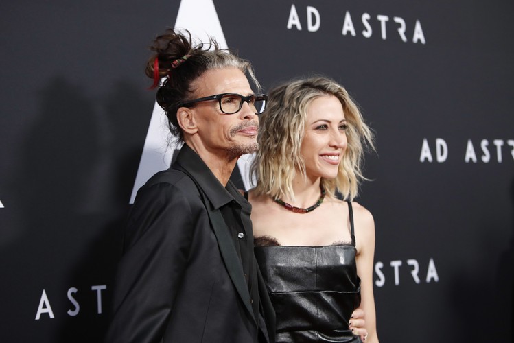 Steven Tyler oraz Aimee Preston na premierze filmu 'Ad Astra'