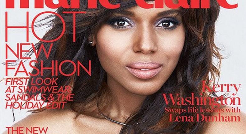 Kerry Washington covers Marie Claire UK May 2015