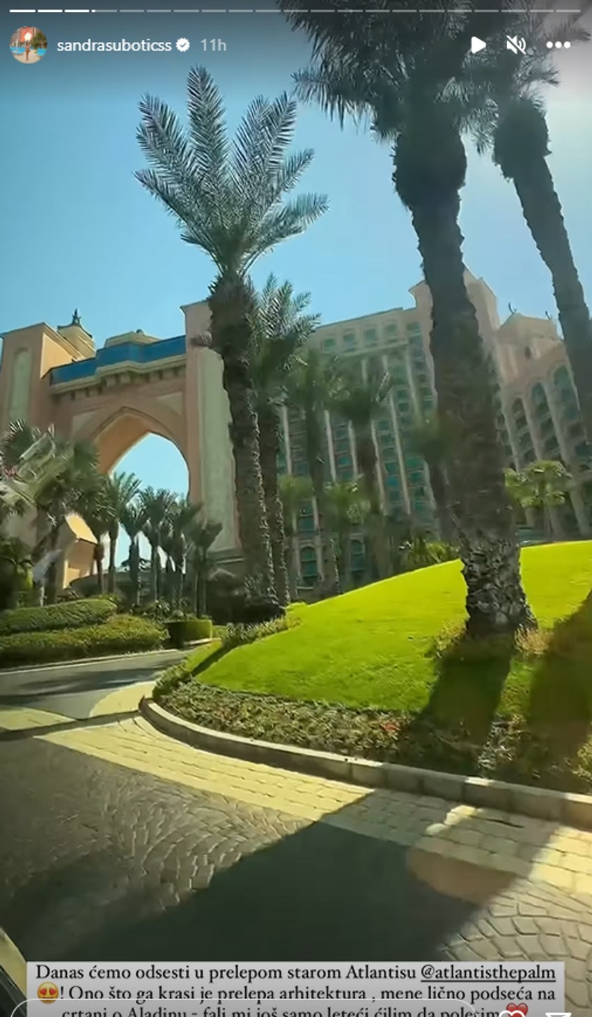 Aleksandra Subotić uživa u luksuzu