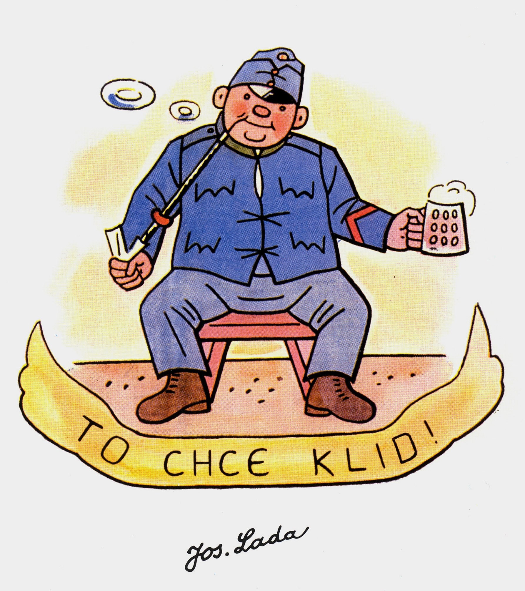 Český výtvarník Josef Lada sa vo svete preslávil ilustráciami Haškovho Švejka.