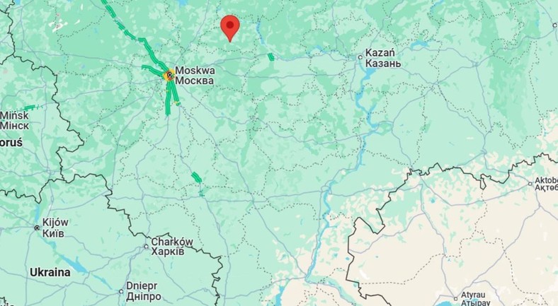 Szuja leży 300 km na północny wschód od Moskwy