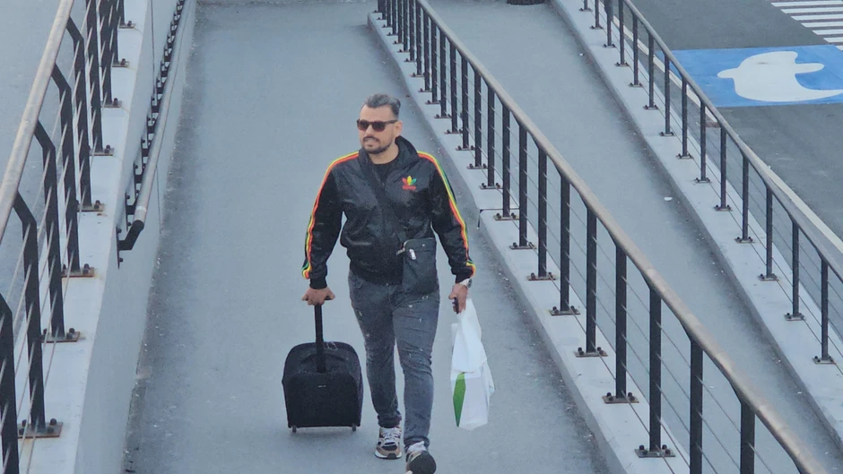 Bora Santana na aerodromu