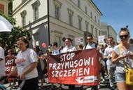 uczestnicy protestu