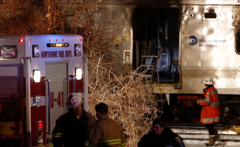 Miejsce zderzenia pociągu z samochodem