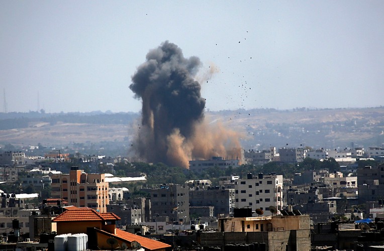 Strefa Gazy po izraelskich nalotach