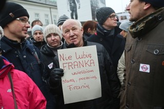 Protesty frankowiczów w całej Polsce: 'Banksterom STOP, nie lubię franka, bankowe oszustwa' [ZDJĘCIA]