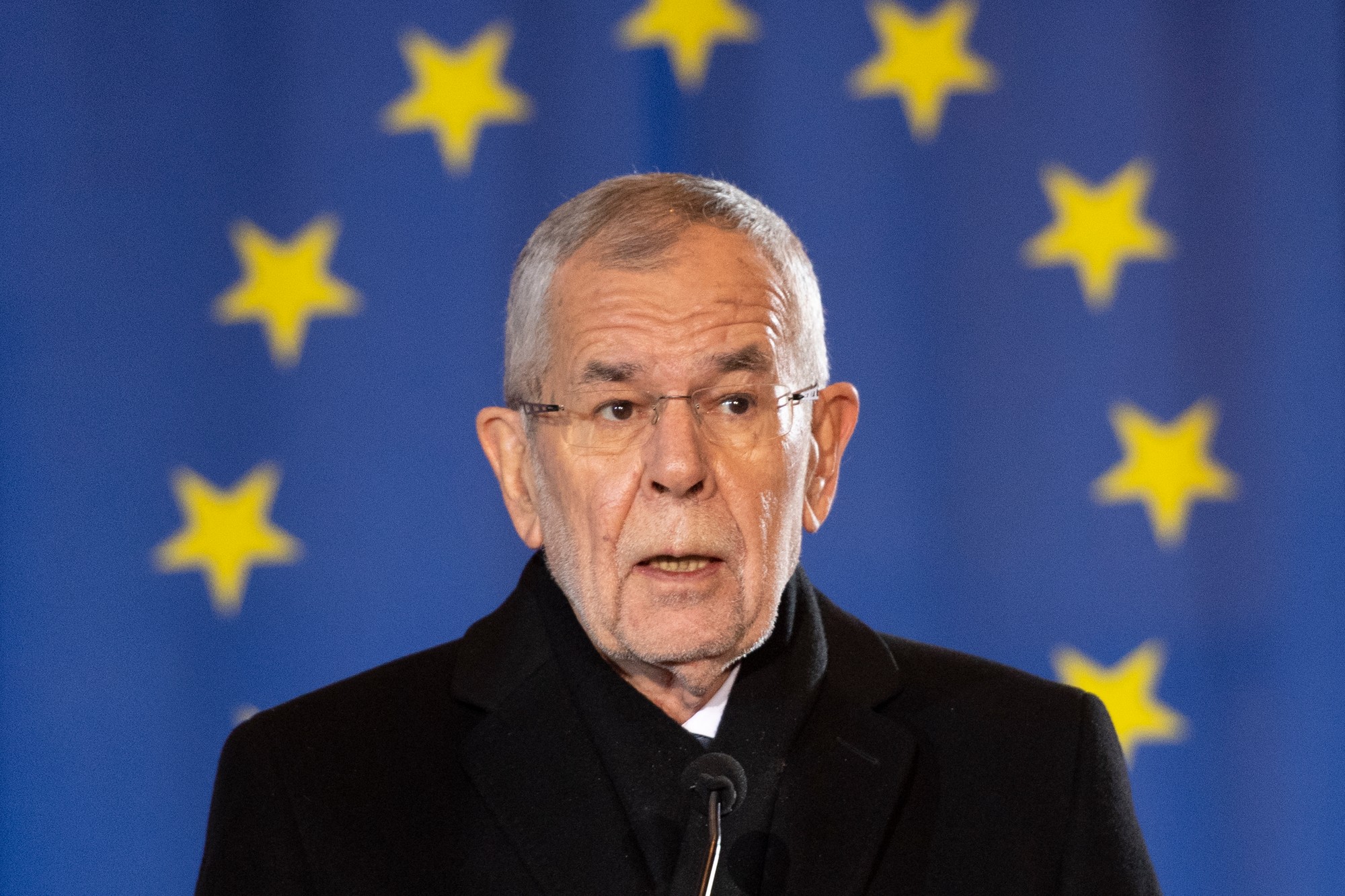 Rakúsky prezident Alexander Van der Bellen.