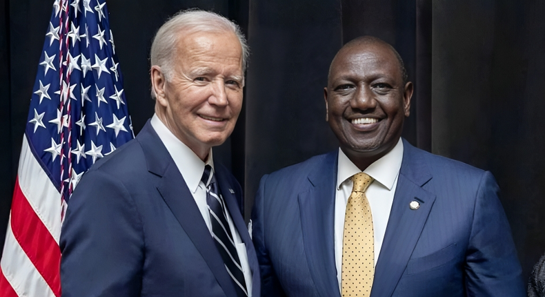 President Joe Biden and President William Ruto at the White House, Washington