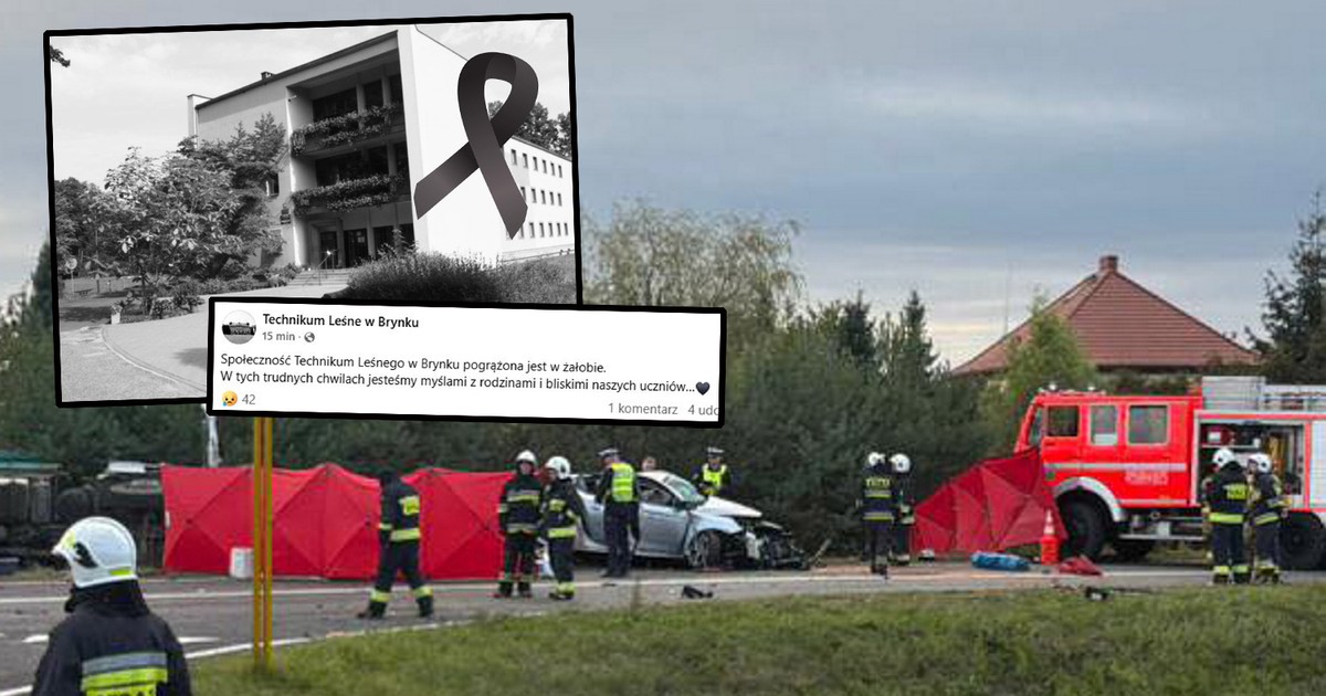 Szkoła w Brynku reaguje na śmierć uczniów. Łzy same cisną się do oczu