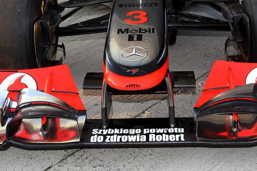 Robert Kubcia może liczyć na swoich kolegów z Formuły 1