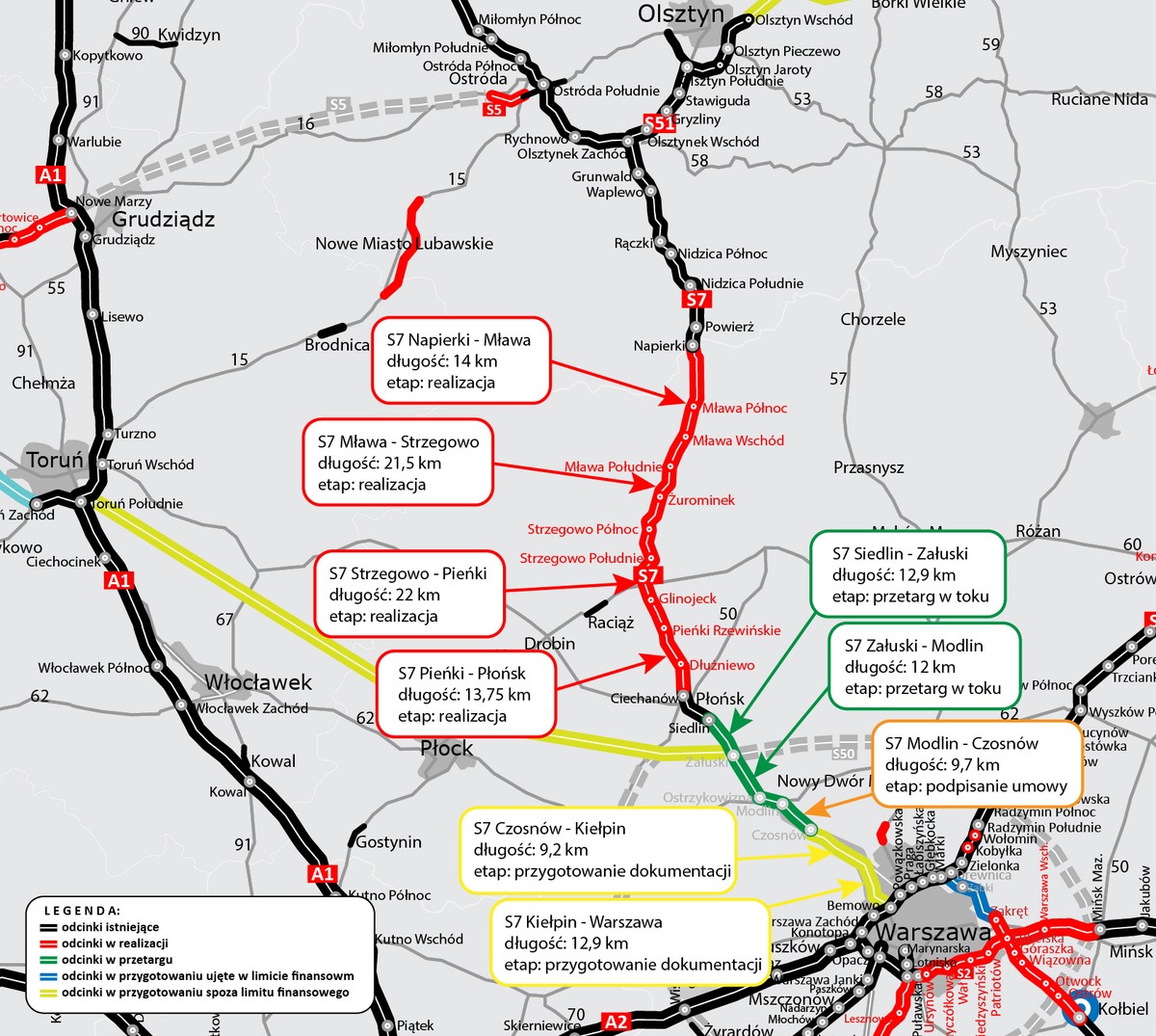 Kluczowa trasa północ-południe coraz bliżej. Jest umowa na kolejny odcinek drogi S7 [MAPA]