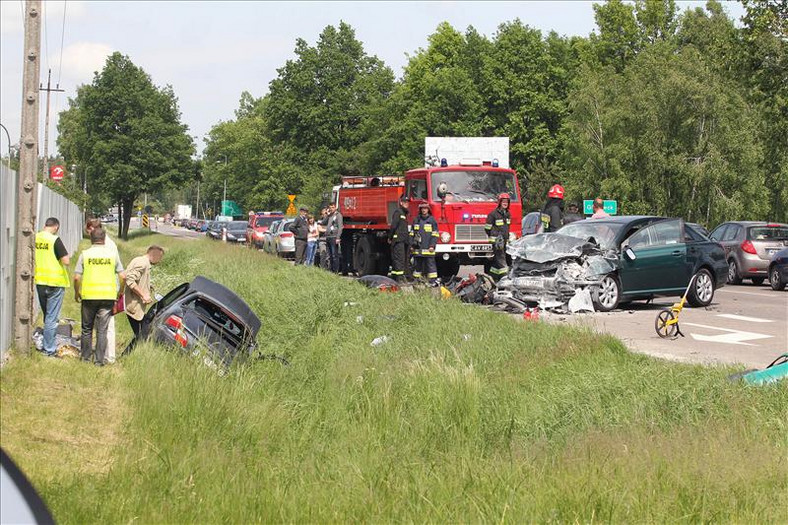 Wypadek na krajowej 7 - Glinojeck