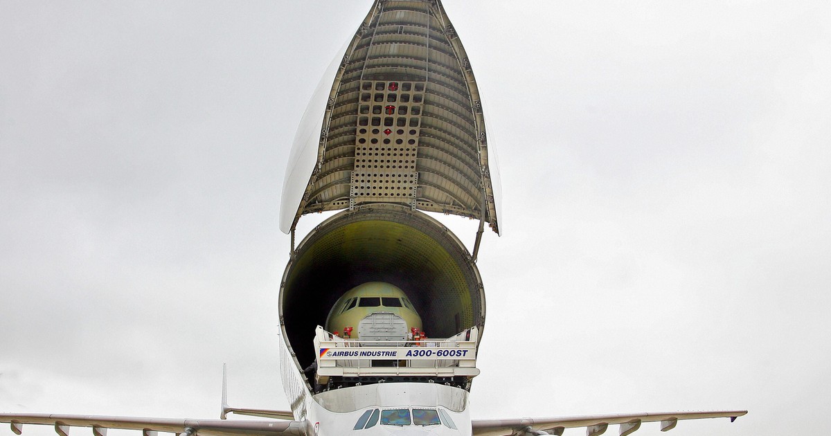 Airbus flew its first 'Beluga Transport' mission to the US, using a