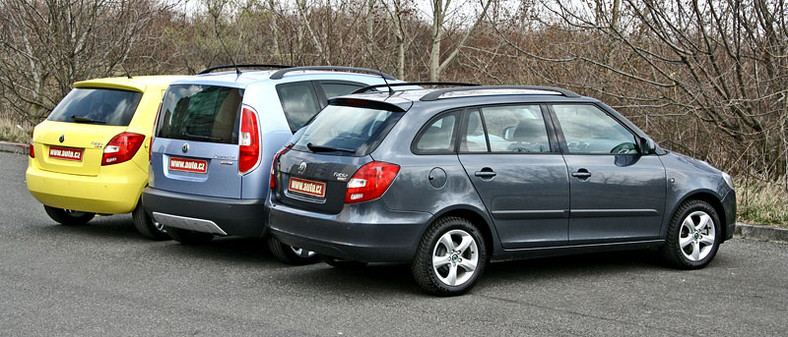 Škoda Fabia vs. Fabia Combi vs. Roomster – braterski pojedynek