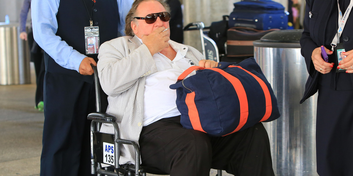 Gerard Depardieu wózek inwalidzki