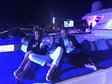 Krzysztof Gojdź na imprezie Leonardo diCaprio z Willem Smithem i Paris Hilton