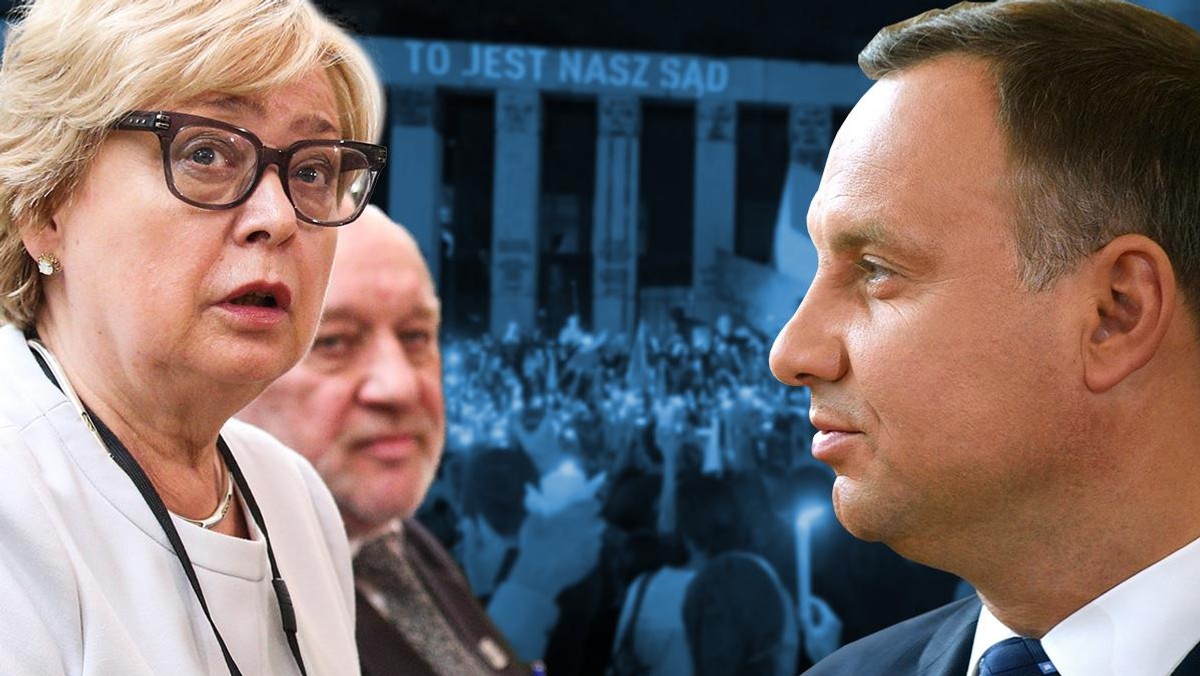 Sędziowie Małgorzata Gersdorf i Józef Iwulski kontra prezydent Andrzej Duda.