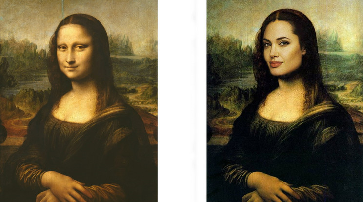 Leonardo da Vinci: Mona Lisa - Angelina Jolie / Fotó: Profimedia