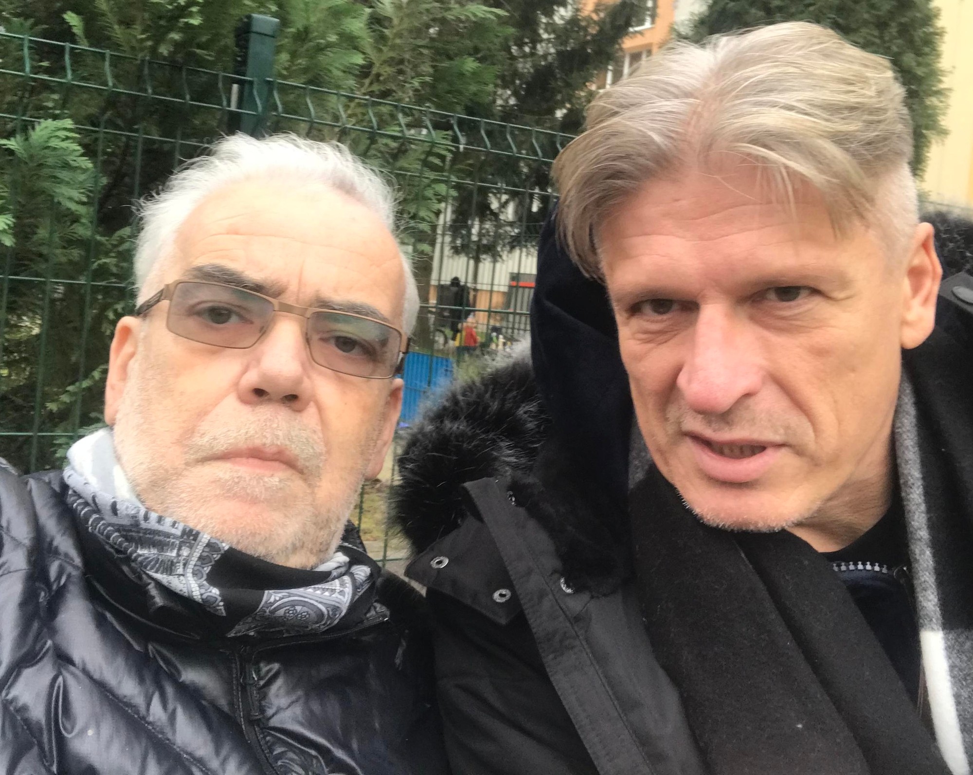 Umelci Roman Muška a Braňo Jobus.
