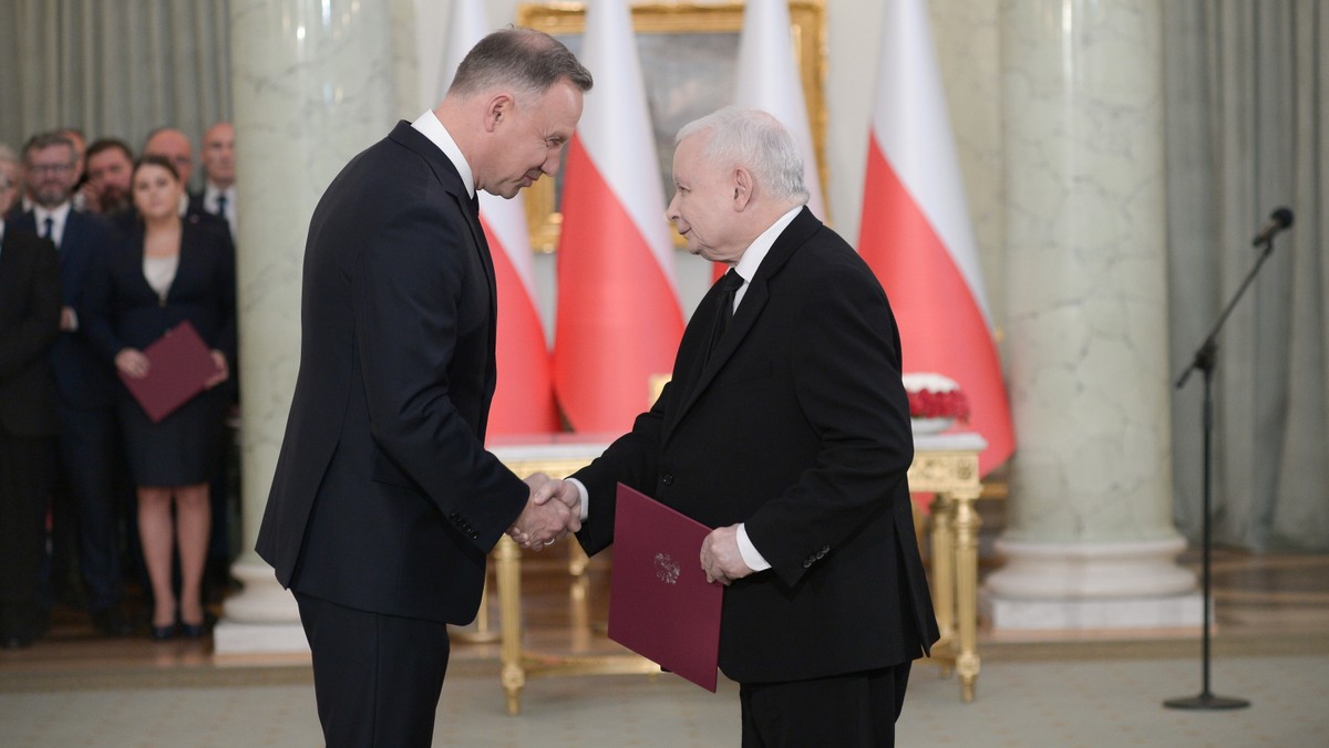 Prezydent Andrzej Duda powołał Jarosława Kaczyńskiego na wicepremiera