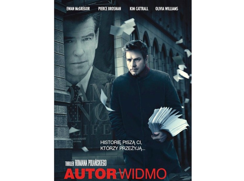 Plakat filmu "Autor widmo" Romana Polańskiego