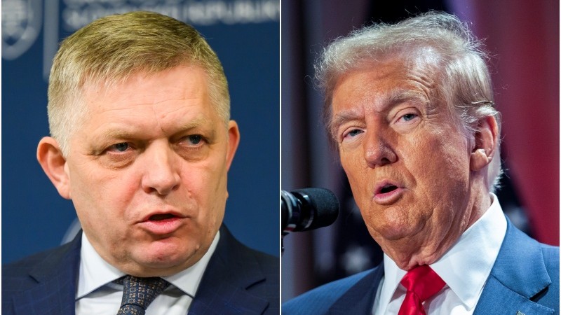 Robert Fico a Donald Trump.