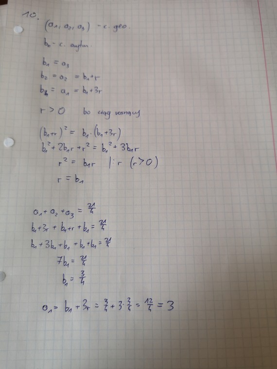 Zadanie 10. z matematyki rozszerzonej